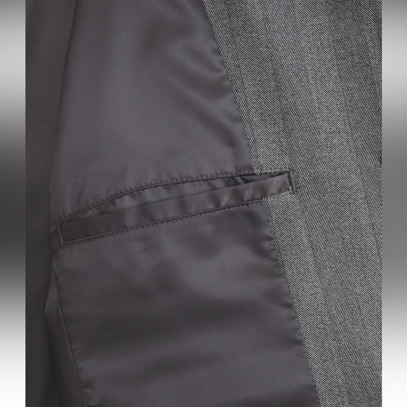 A&F Cropped Blazer Gray Pattern. - Picture 6 of 10